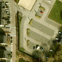 Sand Volleyball Court — aerial view