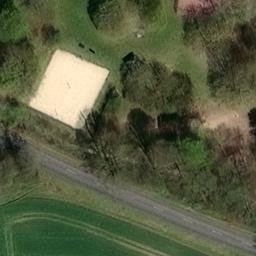 Sand Volleyball Court — aerial view