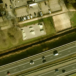 Sand Volleyball Court — aerial view