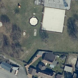 Sand Volleyball Court in Einbeck, Niedersachsen — aerial view