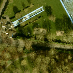 Sand Volleyball Court — aerial view