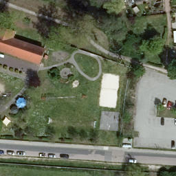 Volleyball Court, Dessau-Roßlau — aerial view