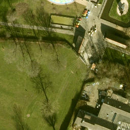 Sand Volleyball Court — aerial view
