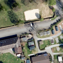 Sand Volleyball Court, Höxter — aerial view