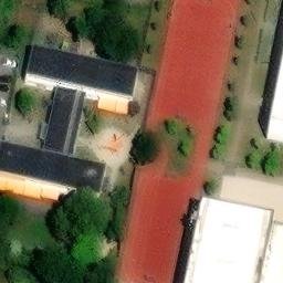 Volleyball Court near Cottbus - Chóśebuz — aerial view