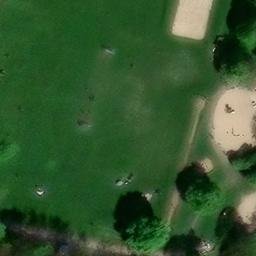 Sand Volleyball Court, Beckum — aerial view