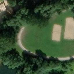 Grass Volleyball Court, Paderborn — aerial view