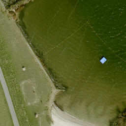 Sand Volleyball Court — aerial view