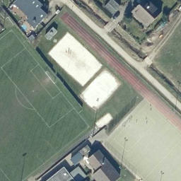 Volleyball Court, Osterode am Harz — aerial view