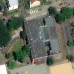 Sand Volleyball Court — aerial view