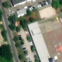 Sand Volleyball Court — aerial view