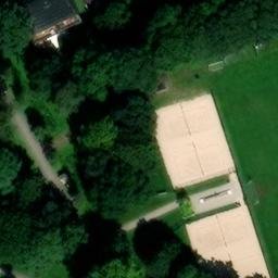 Sand Volleyball Court, Paderborn — aerial view