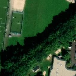 Sand Volleyball Court, Paderborn — aerial view