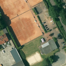 Sand Volleyball Court, Hamm — aerial view