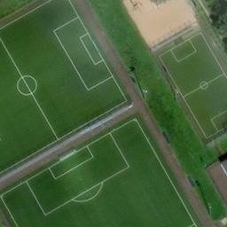 Sand Volleyball Court, Paderborn — aerial view