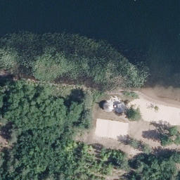 Gröbern Beach Volleyball Court — aerial view