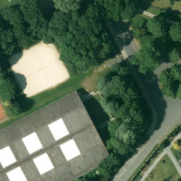 Sand Volleyball Court, Hamm — aerial view