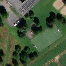 Sand Volleyball Court — aerial view