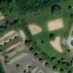 Sand Volleyball Court, Bitterfeld-Wolfen — aerial view