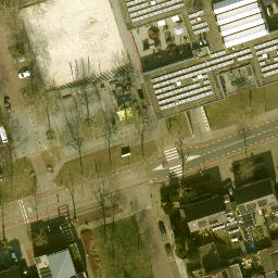 Sand Volleyball Court — aerial view