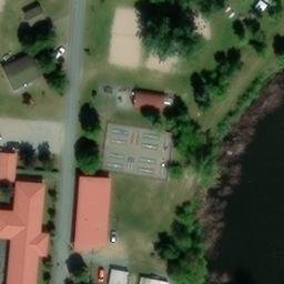 Prettin Beach Volleyball Court — aerial view