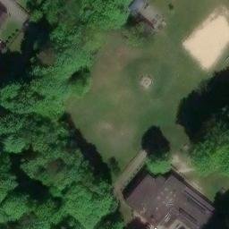 Sand Volleyball Court — aerial view