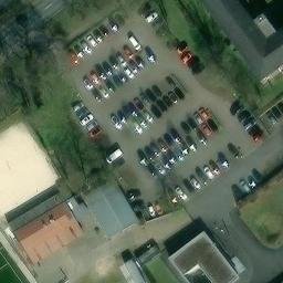 Sand Volleyball Court, Datteln — aerial view