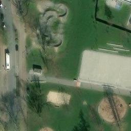 Sand Volleyball Court, Datteln — aerial view