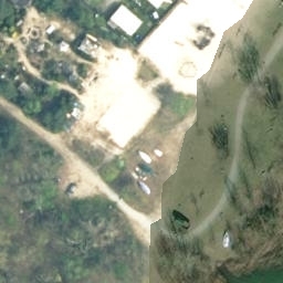 Sand Volleyball Court — aerial view