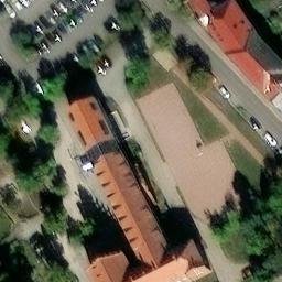 Tartan Volleyball Court, Finsterwalde — aerial view
