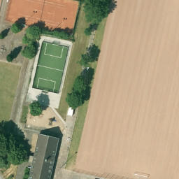 Grass Volleyball Court, Hamm — aerial view