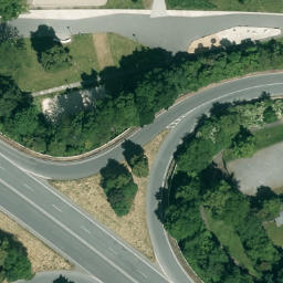 Sand Volleyball Court, Kamen — aerial view