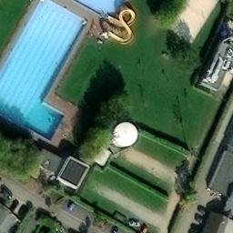 Sand Volleyball Court — aerial view