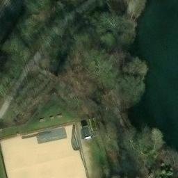 Sand Volleyball Court — aerial view