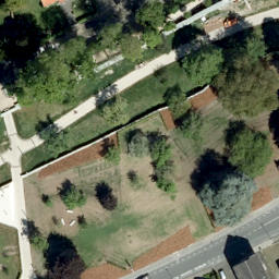 Grass Volleyball Court, Soest — aerial view