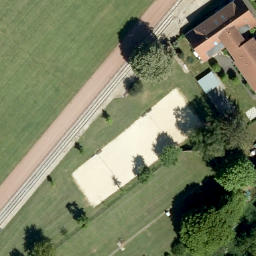 Beachvolleyball — aerial view