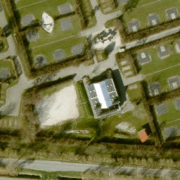 Volleyball Court — aerial view