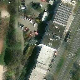 Sand Volleyball Court in Göttingen, Niedersachsen — aerial view