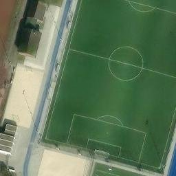 Sand Volleyball Court — aerial view