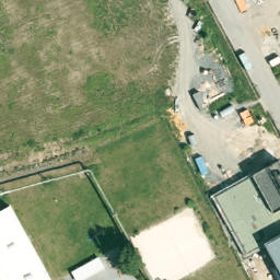 Sand Volleyball Court, Dortmund — aerial view