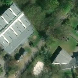 Sand Volleyball Court, Göttingen — aerial view