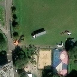 Sand Volleyball Court — aerial view