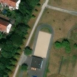 Sand Volleyball Court — aerial view