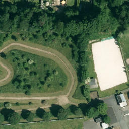 Sand Volleyball Court, Unna — aerial view