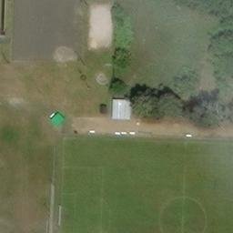 Sand Volleyball Court, Lauchhammer — aerial view