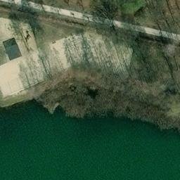 Sand Volleyball Court — aerial view