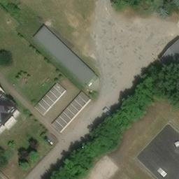 Sand Volleyball Court, Lauchhammer — aerial view
