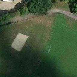 Sand Volleyball Court — aerial view