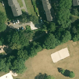 Sand Volleyball Court, Bochum — aerial view