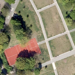 Tartan Volleyball Court, Möhnesee — aerial view